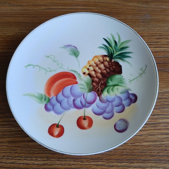 Vintage Mid 20th Century Handpainted Wall Decor Plate - Picture 1 of 4